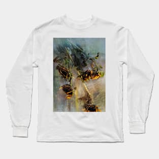 Sunflowers Mixed Media 07 Long Sleeve T-Shirt